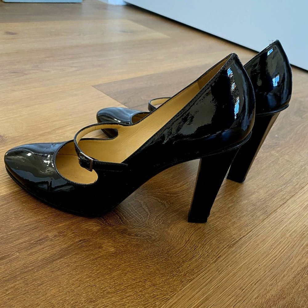 Jimmy Choo Patent Leather Mary Jane Heels 38
